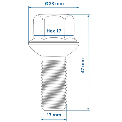 Dragonslock Moeren - Moeren Set Ford Mondeo vanaf 12/2013 - Verzinkt - 20 st.