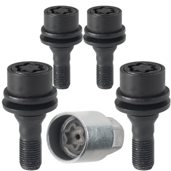 Dragonslock Velgenslot - Peugeot 407 Saloon vanaf 2003 - Zwart